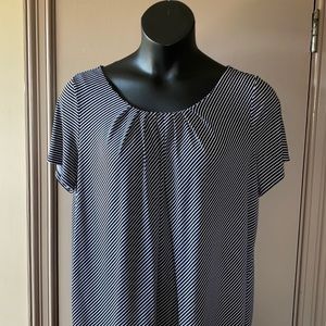 Black and White Blouse